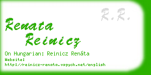 renata reinicz business card